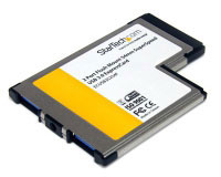 Startech.com Adaptador de Tarjeta ExpressCard 54mm SuperSeed USB 3.0 de 2 Puertos - Montaje Empotrado (ECUSB3S254F)